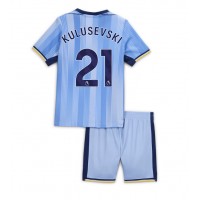 Maglia Calcio Tottenham Hotspur Dejan Kulusevski #21 Seconda Divisa Bambino 2024-25 Manica Corta (+ pantaloncini)